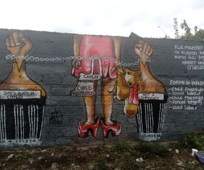 Nina Kimani, 22, Child trafficking, graffiti