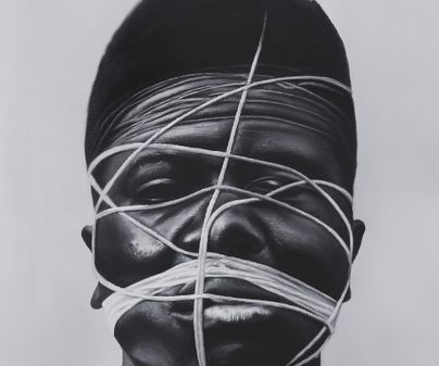 Chesta Nyamosi, 23,Neocolonialism, acrylic