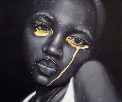 Vincent Mbingo, 20, I CRY FOR YOU, acrylic