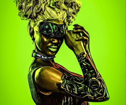 JUDGES PRIZE Songolo Jonathan, 23, Afro futurism, mixed
