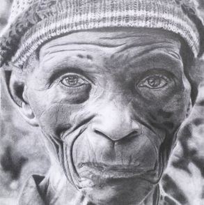 Esther  Kamau, 27,  Time, pencil