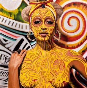 Chesta  Nyamosi, 25, Reign, acrylic