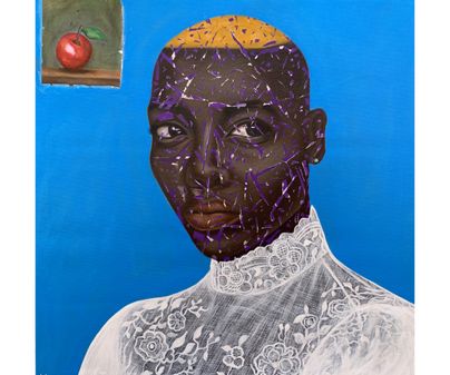 Baraka Joseph, 23, Nairobi,Kenya, Eve, Acrylic on canvas, 80x75cm,2020