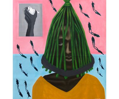 WINNER Baraka Joseph, 23, Peace of mind, acrylic on canvas