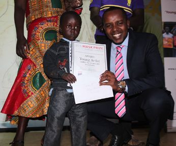 Alan Kipto, 4, is with MP Stephen Kariuki